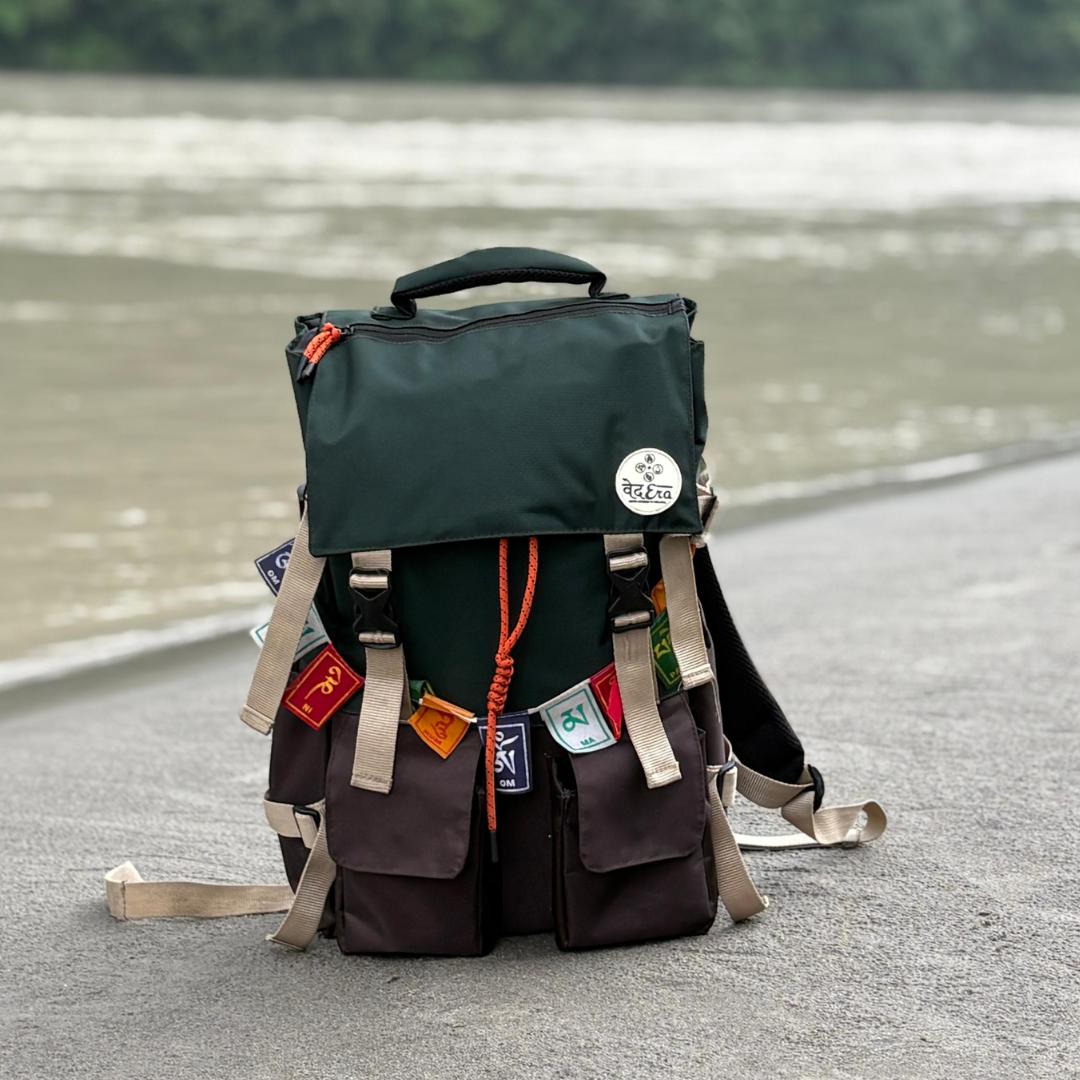 Military green bagpack
