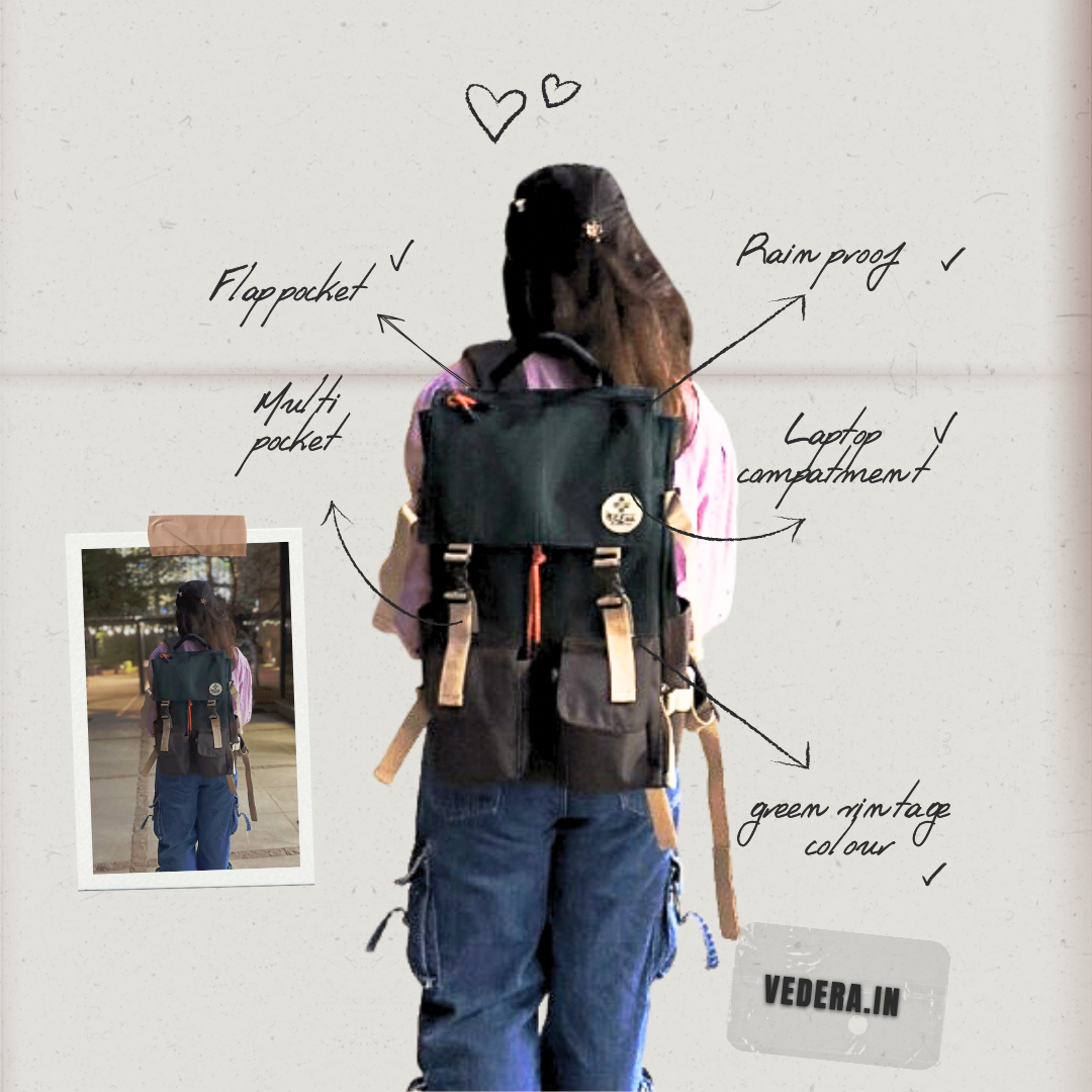 Military green bagpack