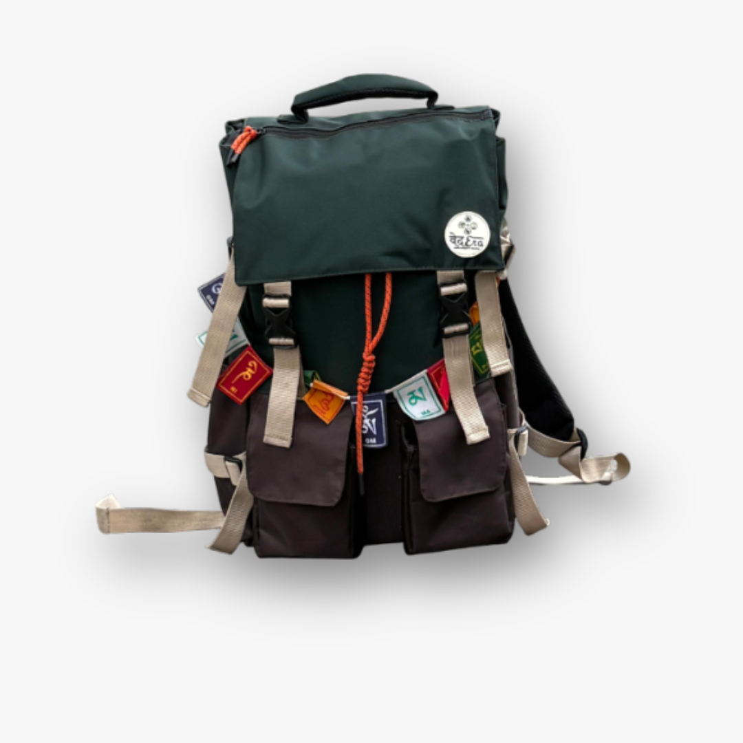 Military green bagpack